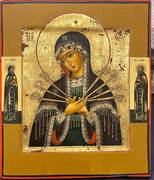 Икона "Богоматерь Семистрельница (Умягчение злых сердец)"