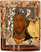 Икона «Спас оплечный», авторская живопись XVI века