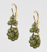 Серьги-трансформеры с хризолитами