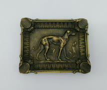 Пепельница с изображением охотничьей собаки