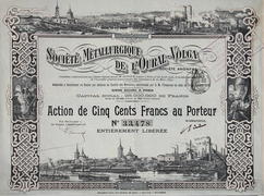 Акция "Societe Metallurgique de l'Oural-Volga"