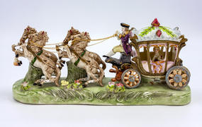 Скульптура "Золушка в карете"
