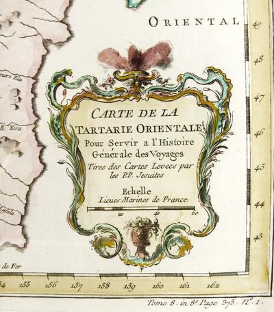 Карта Восточной Тартарии. 1780 год