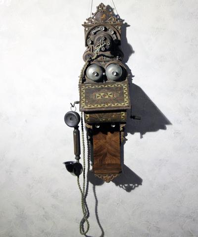 Аппарат телефонный настенный. "ELEKTRISK BUREAU". 1885 год. Редкость.