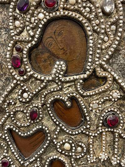 Икона "Богоматерь Владимирская". Центральная Россия, XVII-XIX век