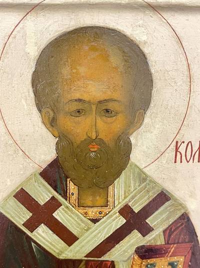 Икона "Св. Николай Чудотворец". Москва, начало XX века