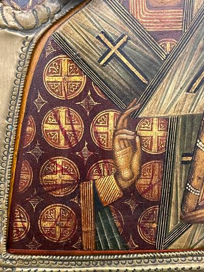 Икона "Св. Николай Чудотворец". Владимирские иконописные села, XIX век