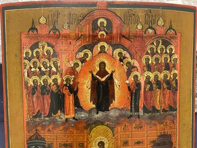 Икона "Покрова Пр. Богородицы". Владимир, XIX век