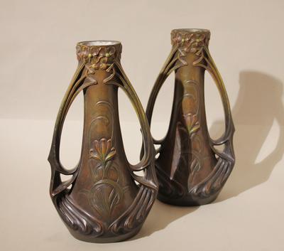 Вазы парные в модерне. Австрия. Конец XIX - начало ХХ века.