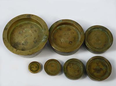 Разновесы в граммах. XIX век.