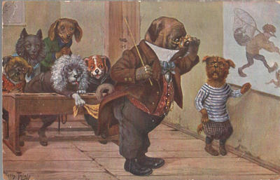 Открытки "Таксы". 1903-1910.