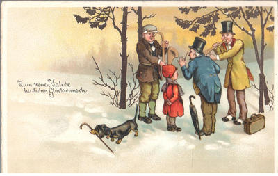 Открытки "Таксы". 1903-1910.