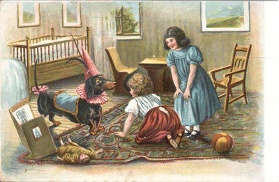 Открытки "Таксы". 1903-1910.