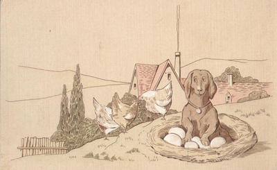 Открытки "Таксы". 1903-1910.