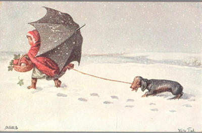 Открытки "Таксы". 1903-1910.