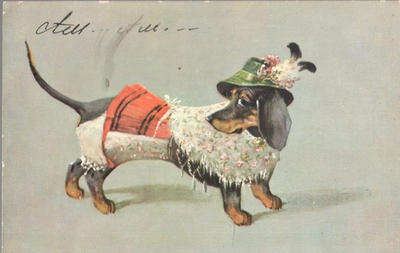 Открытки "Таксы". 1903-1910.