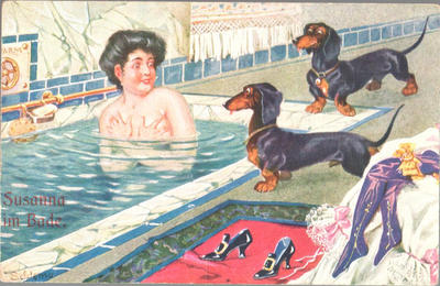 Открытки "Таксы". 1903-1910.