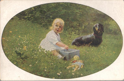 Открытки "Таксы". 1903-1910.