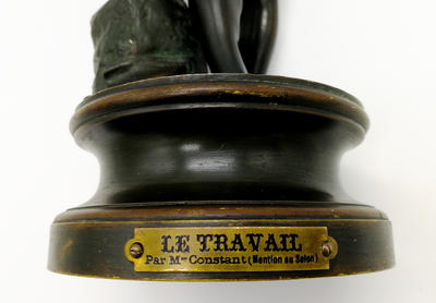 Скульптура "Труд". Автор Maurice Constant, бронза, Франция, начало XX века