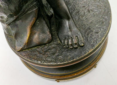 Скульптура "Труд". Автор Maurice Constant, бронза, Франция, начало XX века