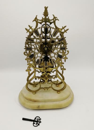 Английские каминные часы-скелетоны. Англия, середина XIX века