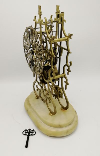 Английские каминные часы-скелетоны. Англия, середина XIX века