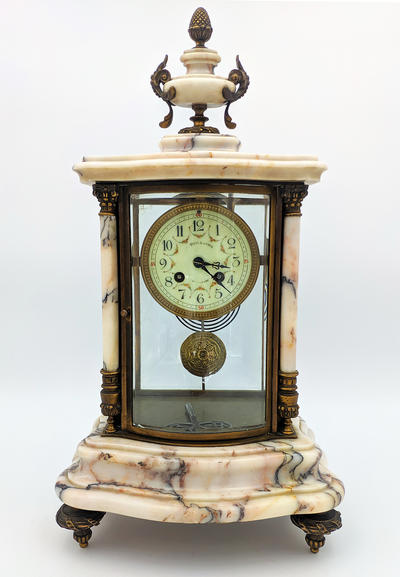 Часы каминные. Франция, середина XIX века, бронза