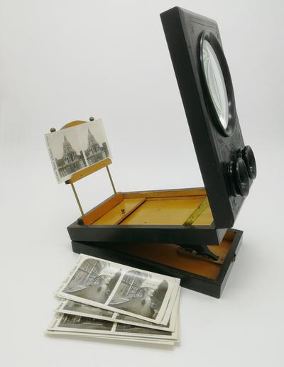 Стереоскоп. Данный прибор позволяет просматривать как отдельные фотографии так и стереопары.