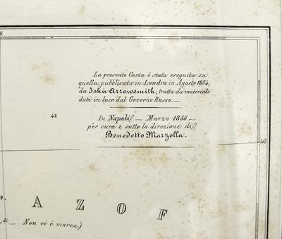 Карта "Крым или Таврический полуостров". 1855 год