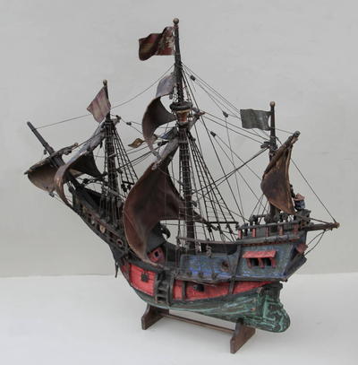 Модель корабля "Santa Maria". Западная Европа. Парусиновые паруса. Начало XX века.