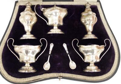 Набор для специй. Англия, серебро, 1911