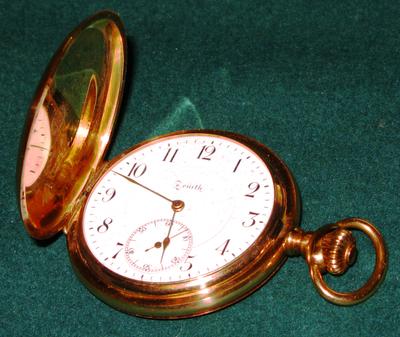 Золотые часы "Zenit". Западная Европа. Золото 14К.