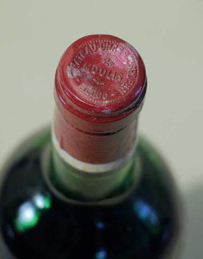 Вино 1976 "Chatau CHANSSE - SPLEEN" Moulis. Год урожая 1976 считается удачным для Bordeaux, Medok (84R - таблица миллезимов Роберта Паркера)