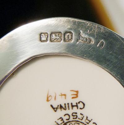 Сервиз кофейный. Англия. Стоят английские клейма: "W&H"("Walker&Hall"), "лев"(925*), "корона"(Шеффилд), "O"(1906 год).