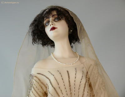 Кукла портретная "Вера Холодная". Уникальная авторская работа А.Кукиновой. Конец ХХ века.