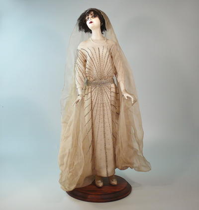 Кукла портретная "Вера Холодная". Уникальная авторская работа А.Кукиновой. Конец ХХ века.