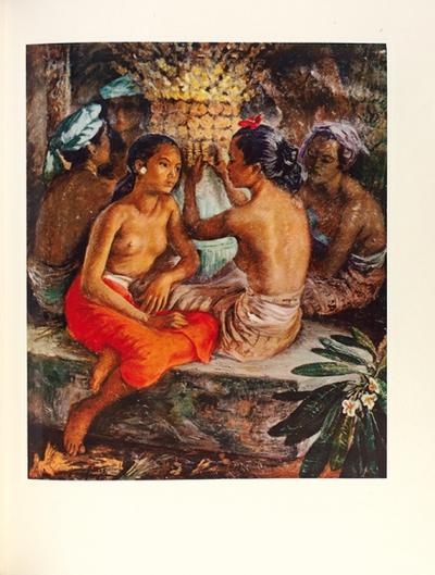 "Картины из коллекции президента Республики Индонезия Д-ра Сукарно". Пекин. Народное искусство, 1957 год.