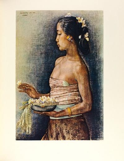 "Картины из коллекции президента Республики Индонезия Д-ра Сукарно". Пекин. Народное искусство, 1957 год.