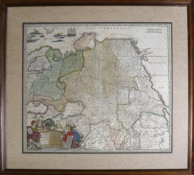 Карта "Российская Империя и Московия". 1716 год