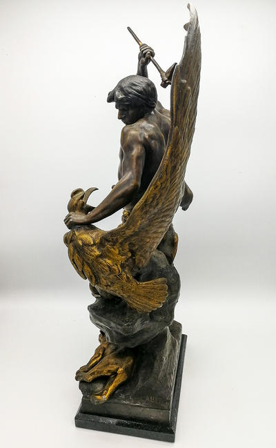 Скульптура "Доисторическая битва". Франция, конец XIX века, Эмиль Пиколь