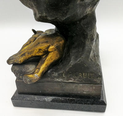 Скульптура "Доисторическая битва". Франция, конец XIX века, Эмиль Пиколь