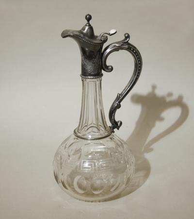 Графины парные. Шеффилдское серебро, клейма