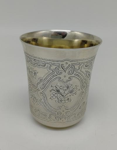 Стопка. Серебро 84 проба, Вес 135 гр. 1872 год