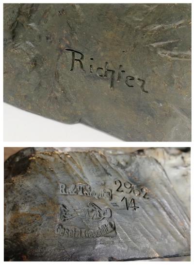 Скульптура "Идущая пантера". Германия. Первая половина XX века.