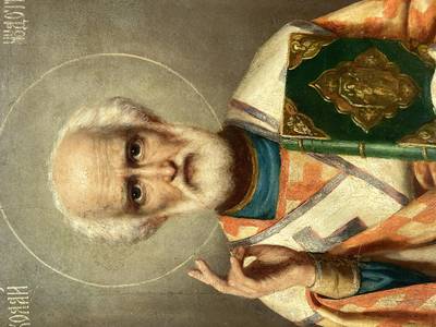 Икона "Св. Николай Чудотворец". Москва, XIX век