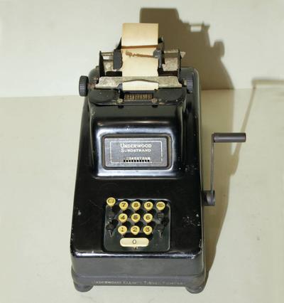 Кассовая машина "Underwood Sundstrand". США. Первая половина ХХ века.