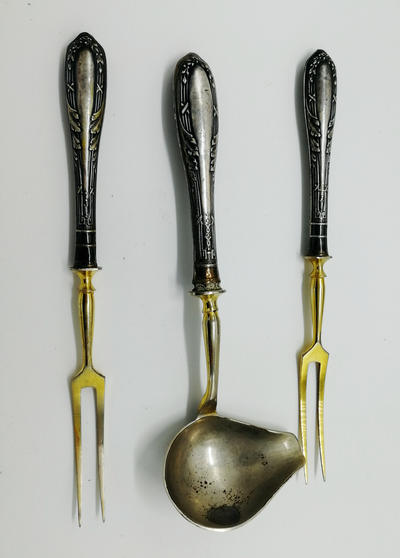 Набор сервировочный. Германия. Серебро 800*. Конец XIX - начало ХХ века.