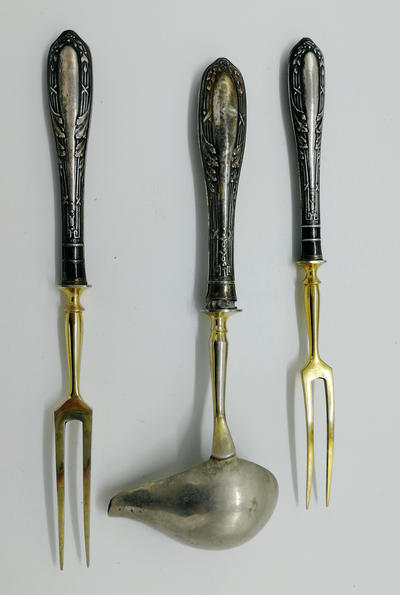 Набор сервировочный. Германия. Серебро 800*. Конец XIX - начало ХХ века.