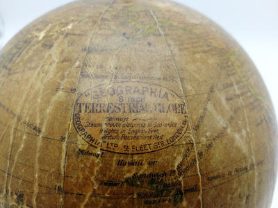 Географический глобус. Англия, начало XX века.