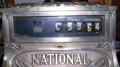 Аппарат кассовый "NATIONAL". Произведен компанией National Cash Register Co., модель "188". В рабочем состоянии. 1905 год.